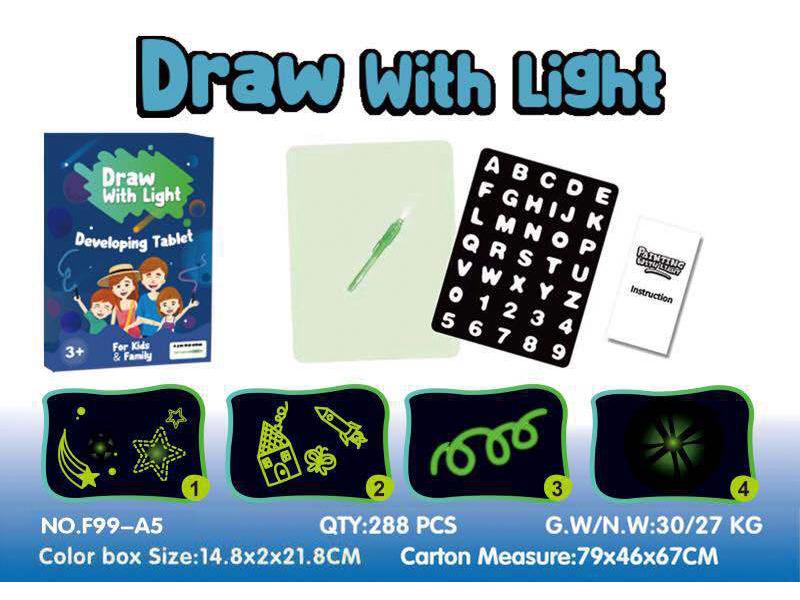3D Luminous Fluorescent Drawing Board with Light for Fun Graffiti & Writing As shown
3D Luminous Fluorescent Drawing Board with Light for Fun Graffiti & Writing As shown
