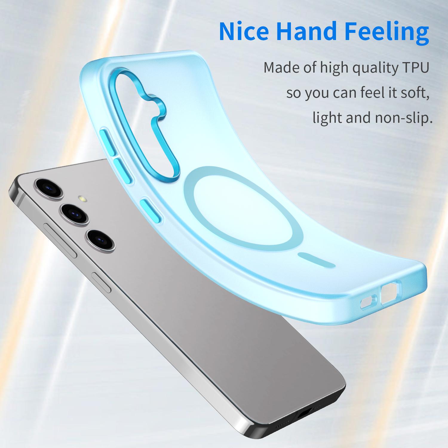 For Samsung Galaxy S25+/S24+ Magnetic Case TPU+PC Translucent Frost Back Phone Cover Green
For Samsung Galaxy S25+/S24+ Magnetic Case TPU+PC Translucent Frost Back Phone Cover Green