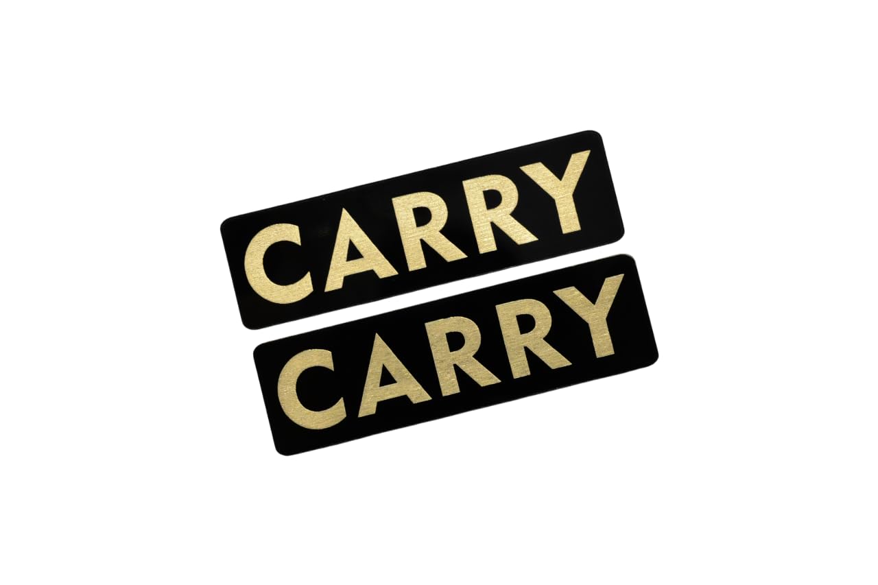 EEE-4-3 CARRY Black Gold Acrylic 2 Layer Sticker for Suzuki Carry Truck Van DA16T
EEE-4-3 CARRY Black Gold Acrylic 2 Layer Sticker for Suzuki Carry Truck Van DA16T