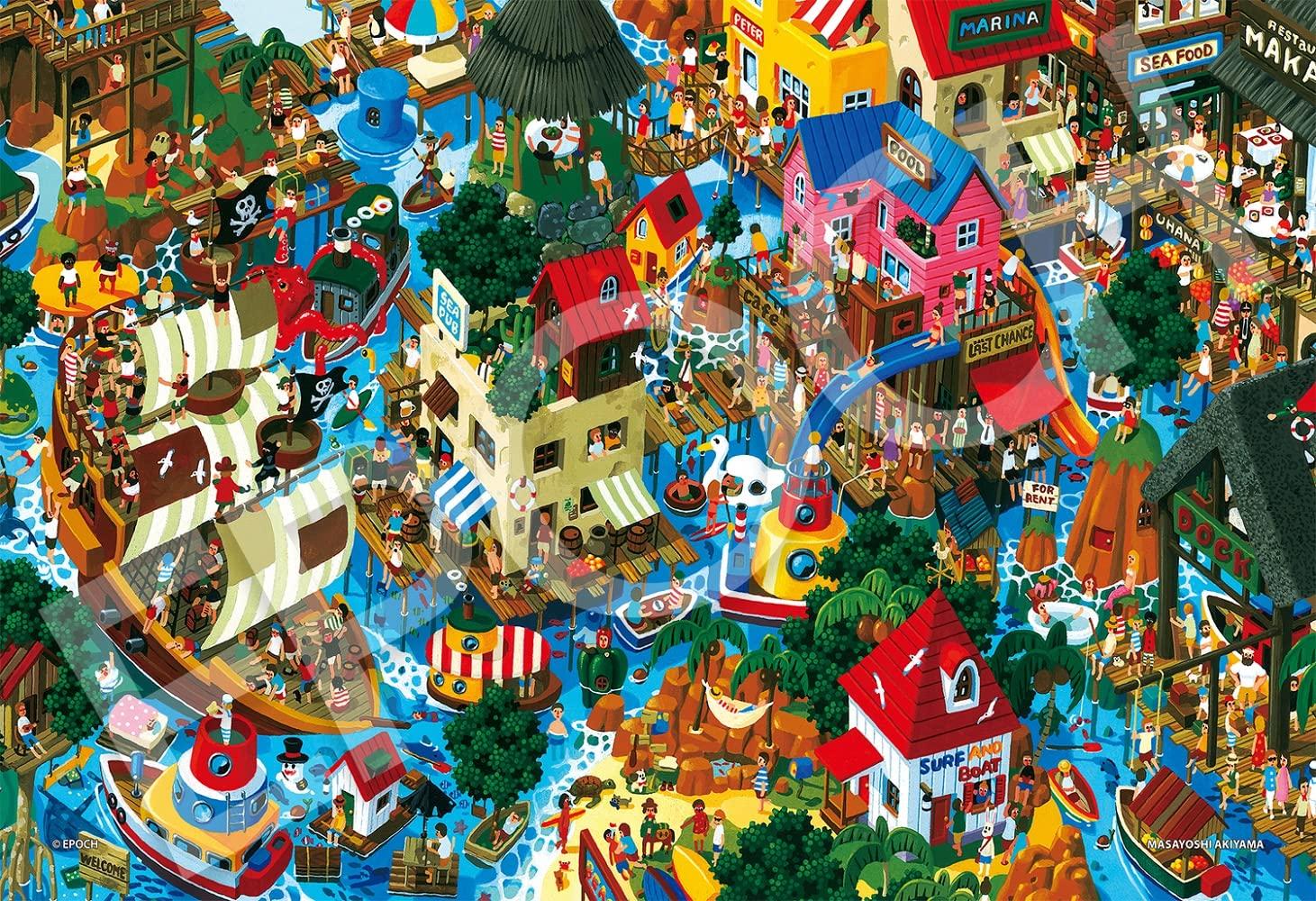 Epoch Jigsaw Puzzle by Masayoshi Find the Exciting Marine Town Includes and Score Ticket 300-piece Illustration/Art Akiyama, (26x38cm) 28-032s, Glue,
Epoch Jigsaw Puzzle by Masayoshi Find the Exciting Marine Town Includes and Score Ticket 300-piece Illustration/Art Akiyama, (26x38cm) 28-032s, Glue,