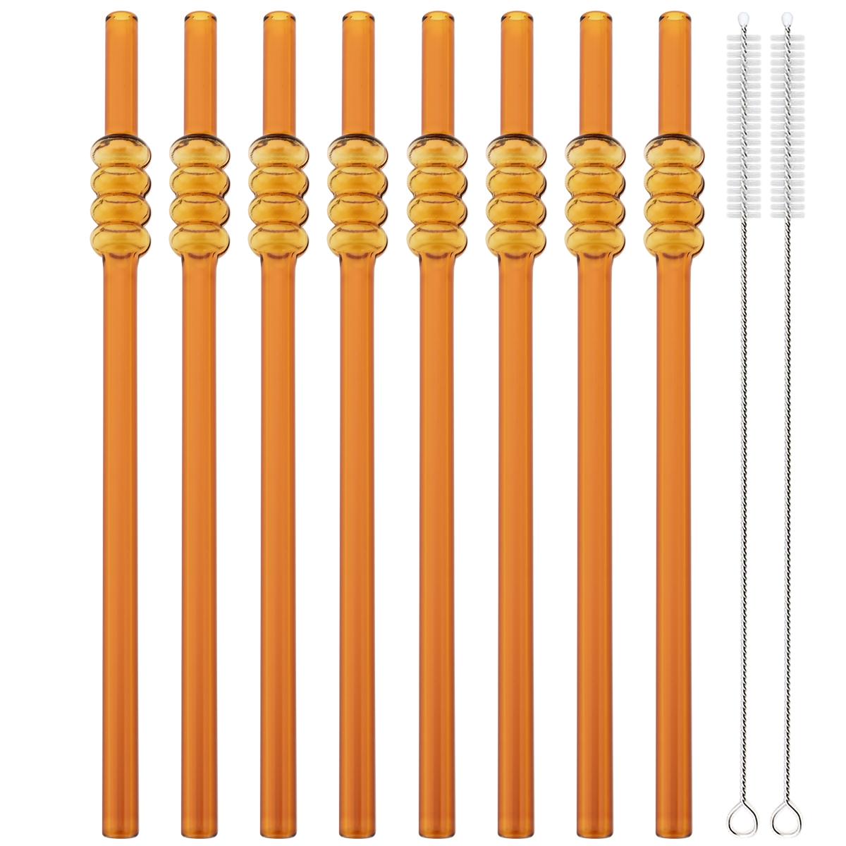 8 шт. Помидоры на палочках Соломинки из высокоборосиликатного стекла Набор соломинок для молочного чая, сока, коктейлей Соломинка с щеткой Кухонные барные аксессуары янтарь
8 шт. Помидоры на палочках Соломинки из высокоборосиликатного стекла Набор соломинок для молочного чая, сока, коктейлей Соломинка с щеткой Кухонные барные аксессуары янтарь