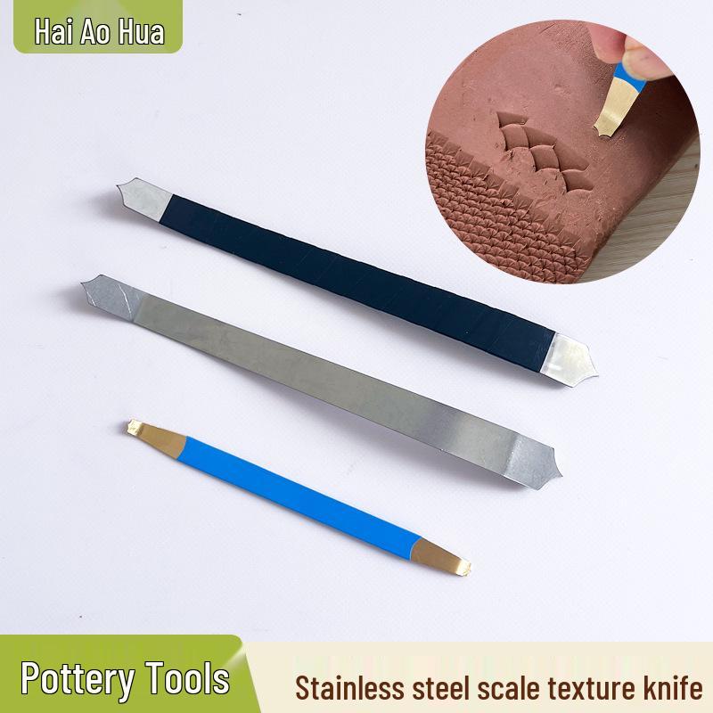 Dragon Scale Ceramic Shaping & Carving Knives - Textured Clay Sculpting Tools by Hai aohua
Dragon Scale Ceramic Shaping & Carving Knives - Textured Clay Sculpting Tools by Hai aohua