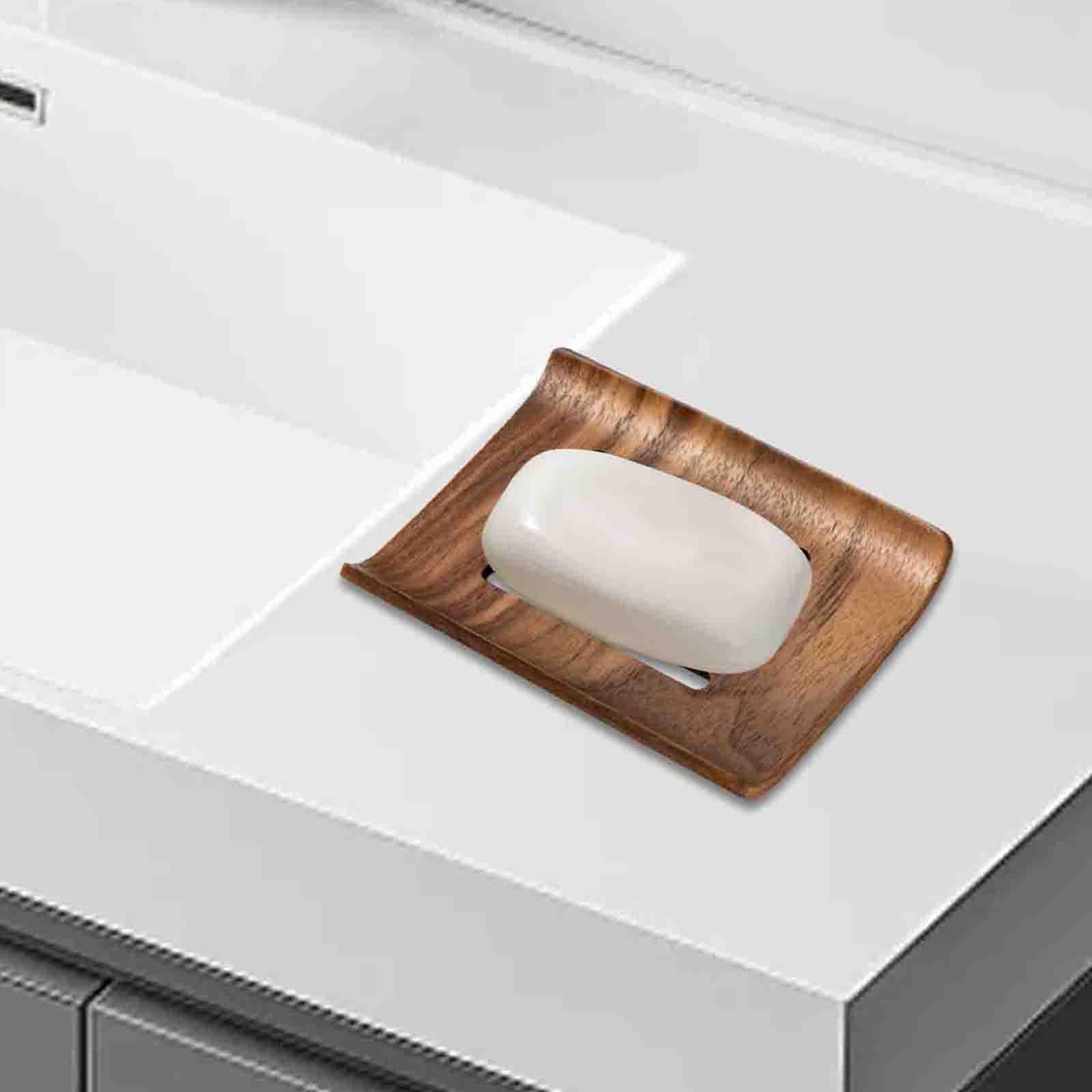 Wood Soap Dish Decorative Rustic Handmade Container with Draining Holes Soap Stand for Bathroom Shower Countertop Hotel Home
Wood Soap Dish Decorative Rustic Handmade Container with Draining Holes Soap Stand for Bathroom Shower Countertop Hotel Home