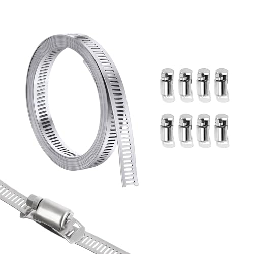 SODOI Мотоциклетные запчасти Хомут для глушителя Хомут для шланга Нержавеющая сталь 304 Свободная резка Ленточный хомут Регулировка длины Выхлопной патрубок Универсальный Термостойкий Фиксация
SODOI Мотоциклетные запчасти Хомут для глушителя Хомут для шланга Нержавеющая сталь 304 Свободная резка Ленточный хомут Регулировка длины Выхлопной патрубок Универсальный Термостойкий Фиксация