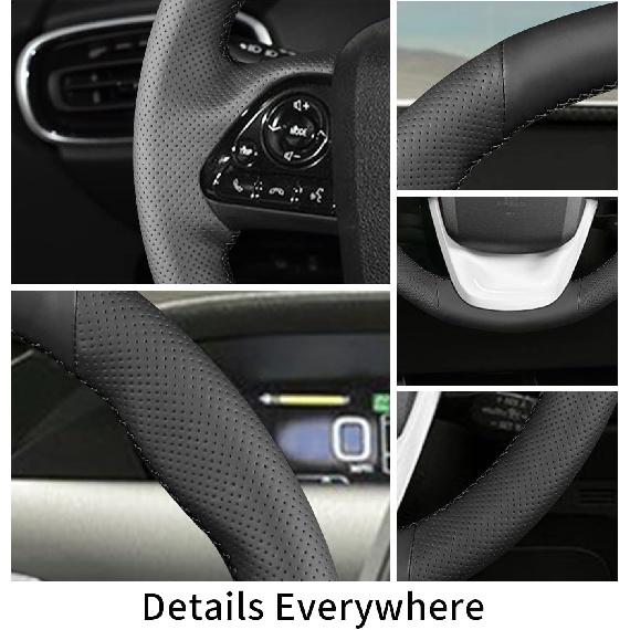Hand-Stitch Steering Wheel Cover,Fit for Toyota Prius 2016 2019/Prius Prime 2017/Prius Plug-in Hybrid 2017/Mirai 2016,Non-Slip Breathable Microfiber
Hand-Stitch Steering Wheel Cover,Fit for Toyota Prius 2016 2019/Prius Prime 2017/Prius Plug-in Hybrid 2017/Mirai 2016,Non-Slip Breathable Microfiber