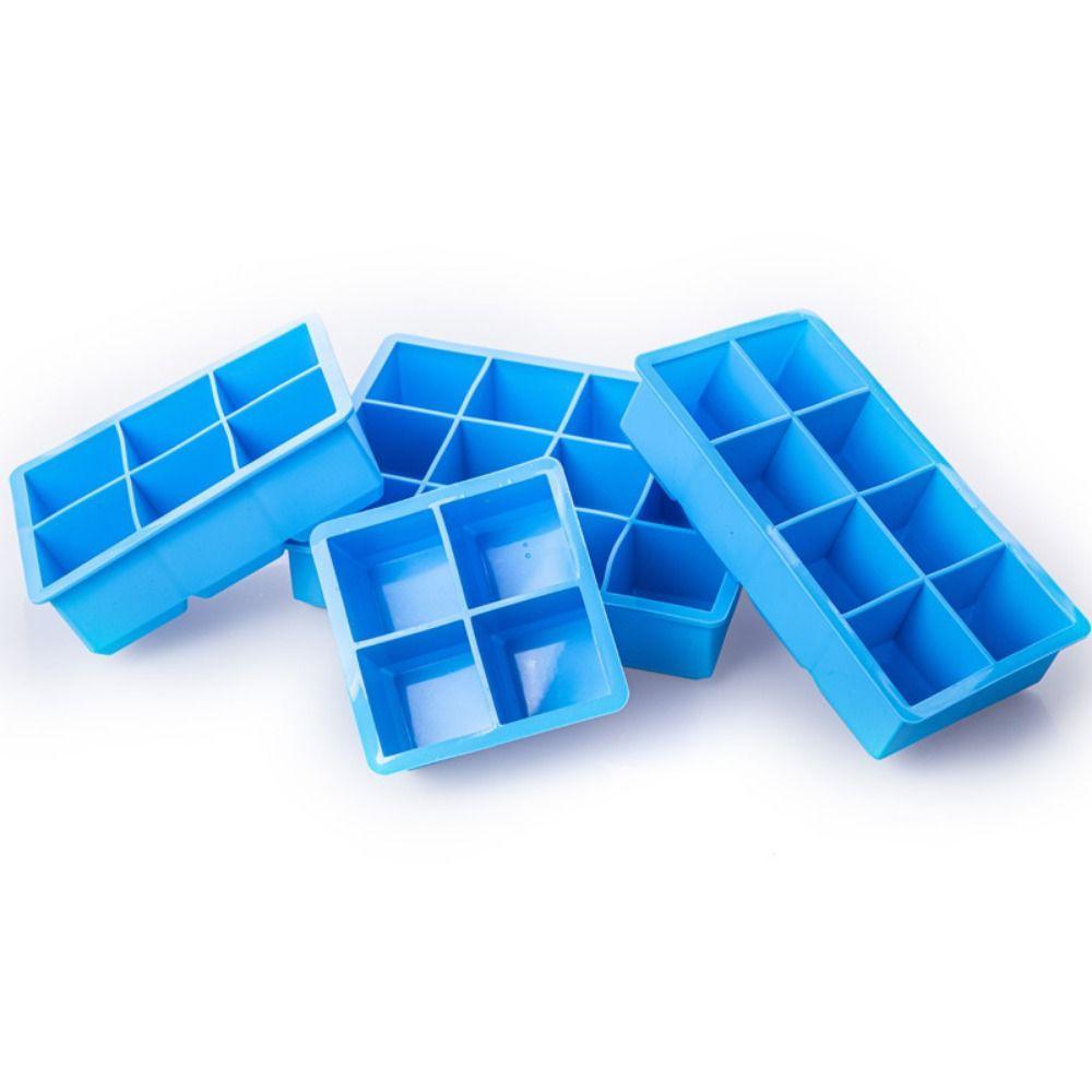 BPA Free Ice Cube Maker Silicone Square Ice Mold Large Ice Cube Tray Kitchen Tools dark blue-4 grids
BPA Free Ice Cube Maker Silicone Square Ice Mold Large Ice Cube Tray Kitchen Tools dark blue-4 grids