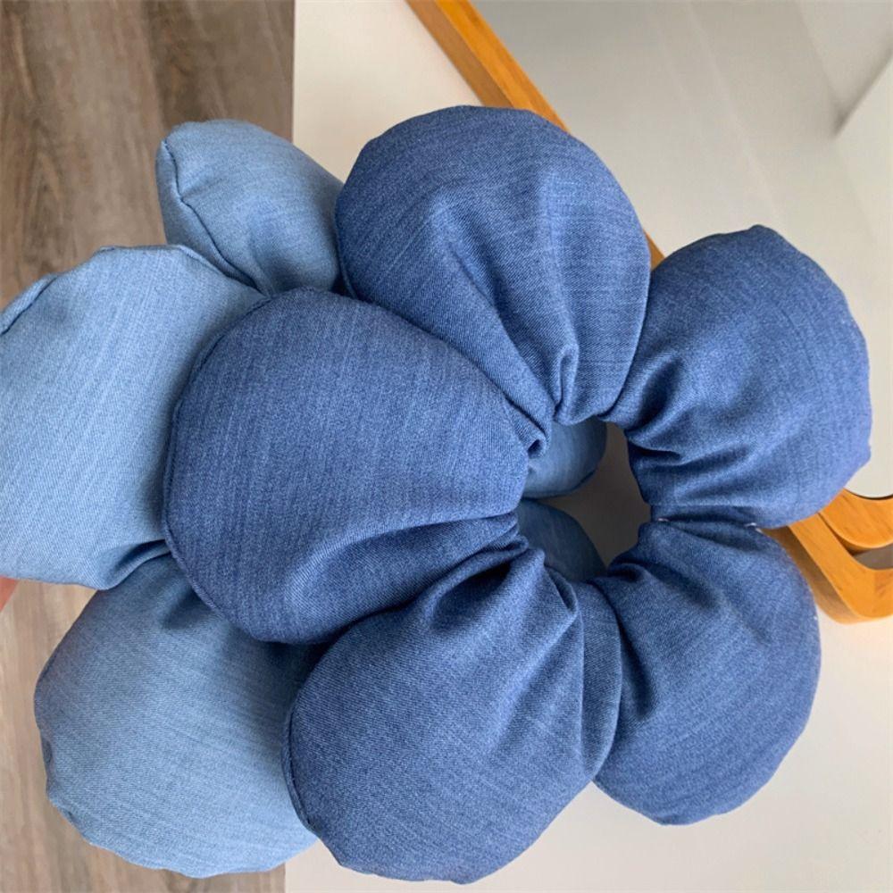 Cloth Flower Scrunchies Blue Denim Exaggerated Hair Ring Delicate Large Hair Scrunchies Ladies style 2
Cloth Flower Scrunchies Blue Denim Exaggerated Hair Ring Delicate Large Hair Scrunchies Ladies style 2