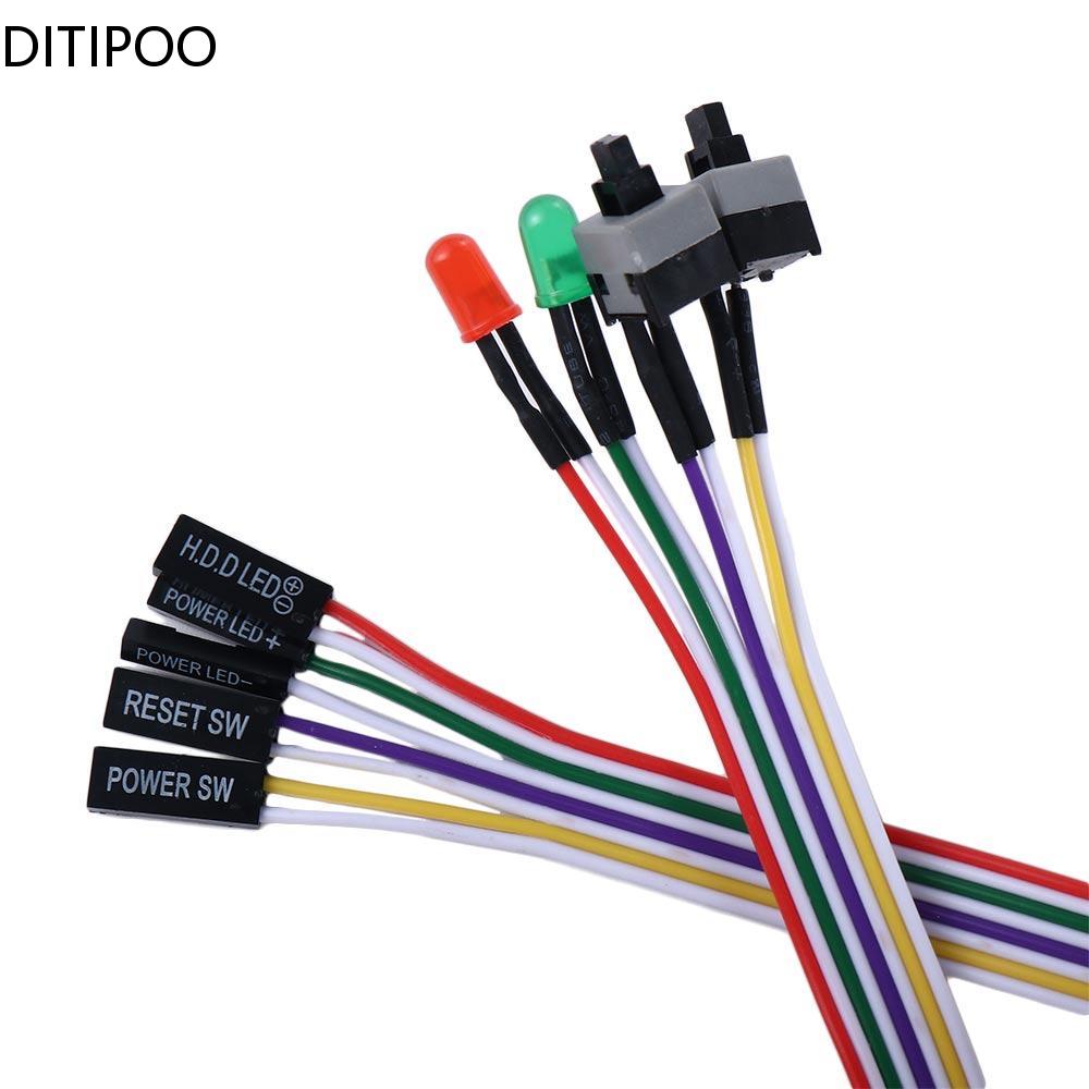 68CM Slim ATX PC Computer Motherboard Power Cable Original On/Off/Reset with LED Light PC Power Reset Switch Push Button Switch Single Switch
68CM Slim ATX PC Computer Motherboard Power Cable Original On/Off/Reset with LED Light PC Power Reset Switch Push Button Switch Single Switch