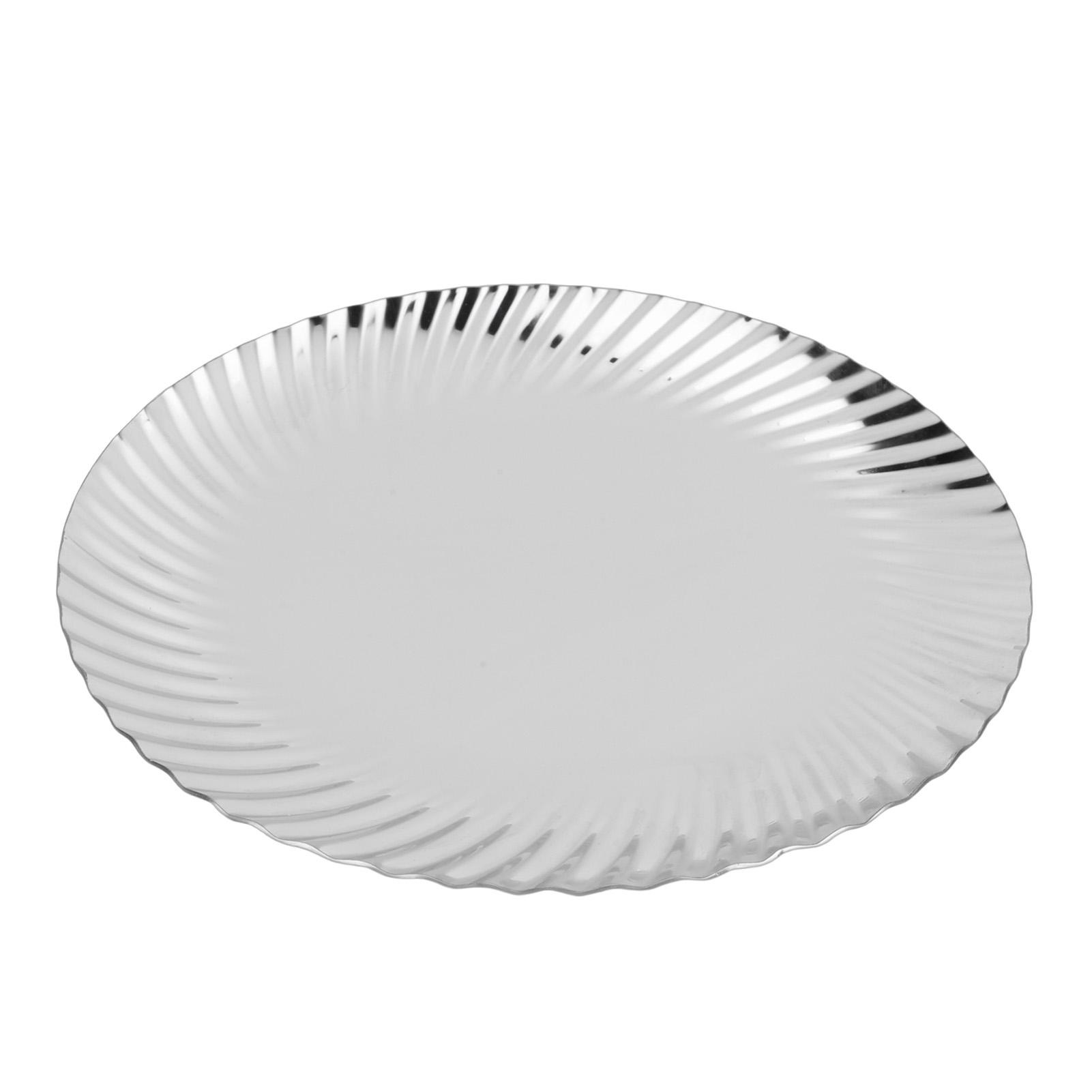 Dinner Plate Server Stainless Steel Vintage Design Multifunctional Fruit Snack Dessert Tray for Wedding Party 25cm 25cm / 9.8in
Dinner Plate Server Stainless Steel Vintage Design Multifunctional Fruit Snack Dessert Tray for Wedding Party 25cm 25cm / 9.8in