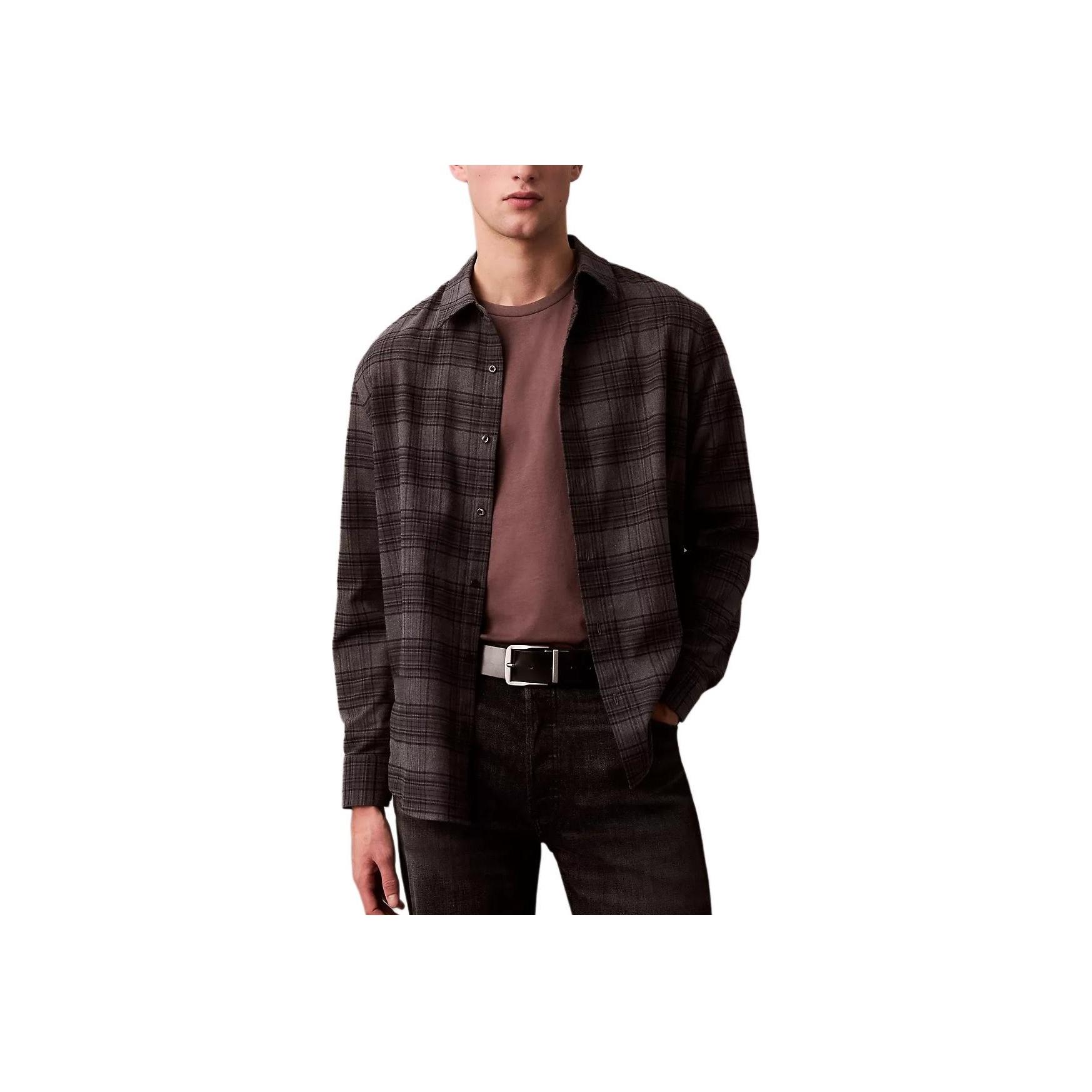 Calvin Klein Casual Check Soft Point Collar Long Sleeve Shirt Men shirts Brown 40EM134-021 L
Calvin Klein Casual Check Soft Point Collar Long Sleeve Shirt Men shirts Brown 40EM134-021 L