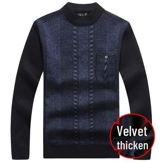 Men s Mid-Age & Elderly Fleece-lined Thick Sweater, Winter Round Neck Knitwear - Warm Woolen for Dad 3XL (75-85kg)
Men s Mid-Age & Elderly Fleece-lined Thick Sweater, Winter Round Neck Knitwear - Warm Woolen for Dad 3XL (75-85kg)