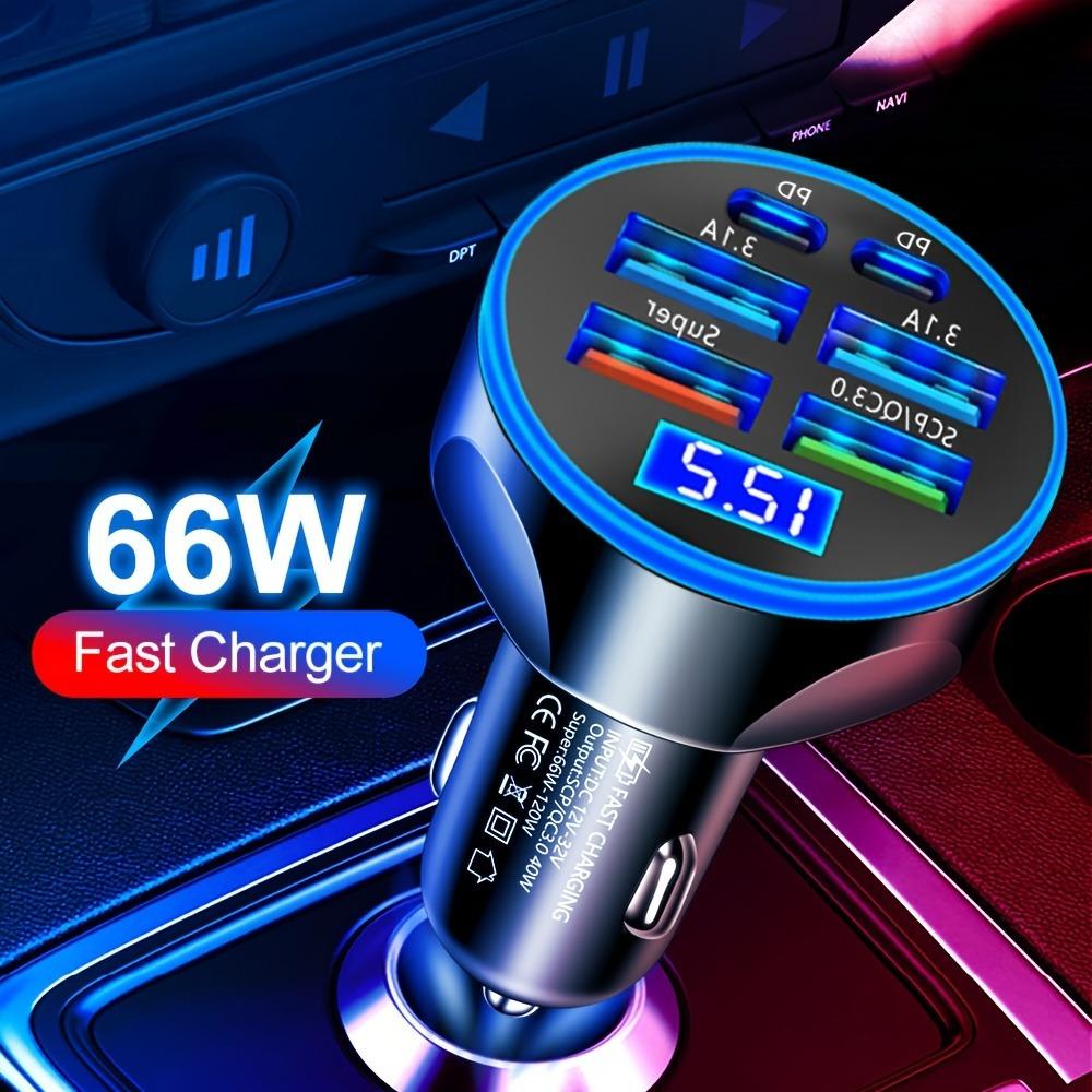 66 Вт 6 портов автомобильное зарядное устройство быстрая зарядка PD QC 3.0 USB C автомобильное зарядное устройство для телефона адаптер типа C в машину для iPhone Samsung Huawei Xiaomi Black
66 Вт 6 портов автомобильное зарядное устройство быстрая зарядка PD QC 3.0 USB C автомобильное зарядное устройство для телефона адаптер типа C в машину для iPhone Samsung Huawei Xiaomi Black