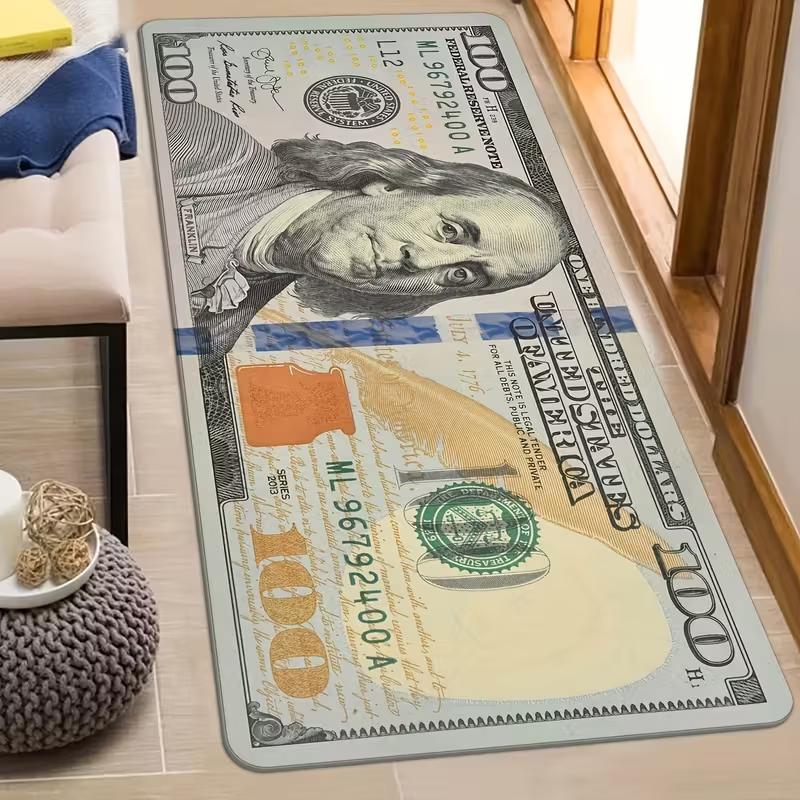 Creative $100 Bill Design Non-Slip Runner Rug - Perfect for Bedroom, Kitchen, Laundry Room & Hallway Decor Home Welcome Mat 40cm x 120cm
Creative $100 Bill Design Non-Slip Runner Rug - Perfect for Bedroom, Kitchen, Laundry Room & Hallway Decor Home Welcome Mat 40cm x 120cm