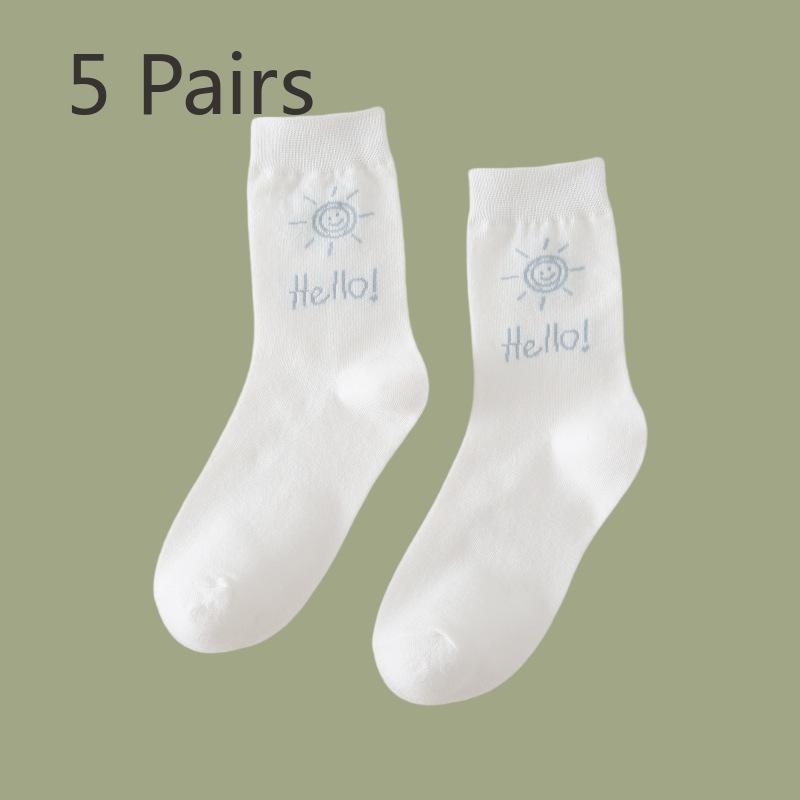 5 пар женских осенне-зимних однотонных академических носков-гольф 5 Pairs
5 пар женских осенне-зимних однотонных академических носков-гольф 5 Pairs
