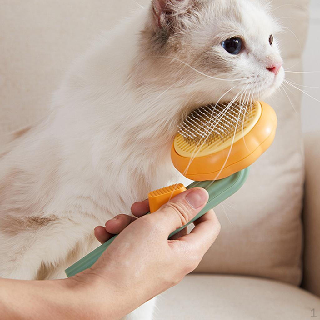 Portable Dog Hair Brush Anti Slip Pet Cat Comb Needle for Indoor Pumpkin Color
Portable Dog Hair Brush Anti Slip Pet Cat Comb Needle for Indoor Pumpkin Color