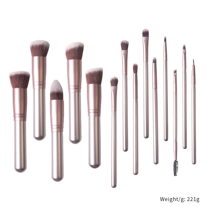 Cross-Border Hot Selling 14 Makeup Brushes Suit 5 Large 9 Small High Quality Solid Wood Handle Powder Brush Eye Shadow Brush Makeup Tools 14 Champagne
Cross-Border Hot Selling 14 Makeup Brushes Suit 5 Large 9 Small High Quality Solid Wood Handle Powder Brush Eye Shadow Brush Makeup Tools 14 Champagne