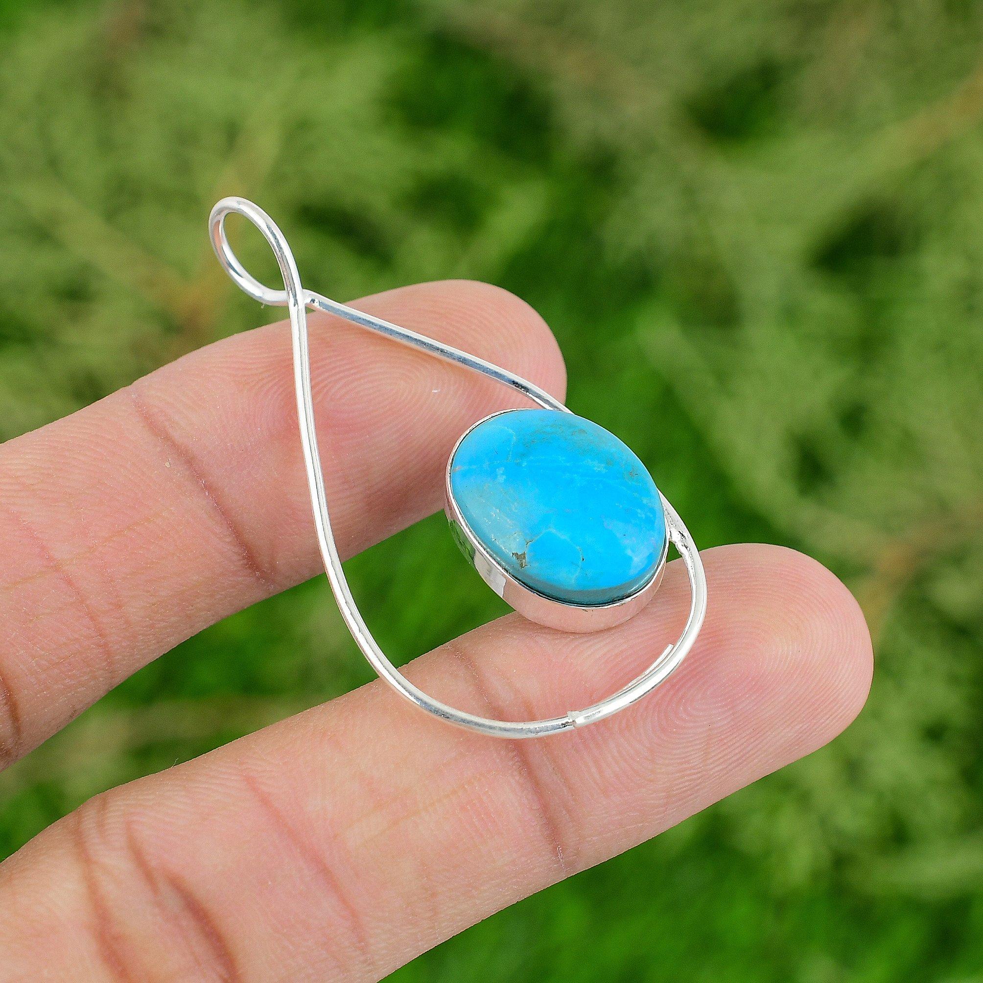 Daughters Day Sale Arizona Turquoise Stone Sterling Silver Wife Pendant Jewelry
Daughters Day Sale Arizona Turquoise Stone Sterling Silver Wife Pendant Jewelry