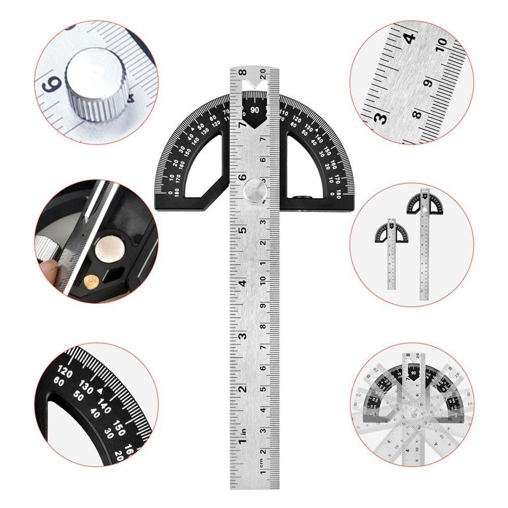 8/12 Inch Angle Ruler Protractor 180 ° Goniometer Ruler Angle Gauge Woodworking Edge Measurement 8inch
8/12 Inch Angle Ruler Protractor 180 ° Goniometer Ruler Angle Gauge Woodworking Edge Measurement 8inch