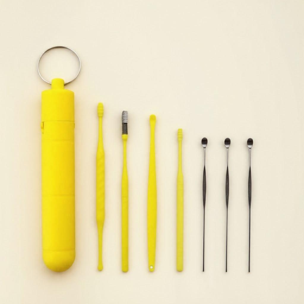 Stainless Steel Ear Wax Removal Tool Kit 7 Pieces Ear Cleaning Safe Picks Ear Care Hygiene Essential жёлтый
Stainless Steel Ear Wax Removal Tool Kit 7 Pieces Ear Cleaning Safe Picks Ear Care Hygiene Essential жёлтый