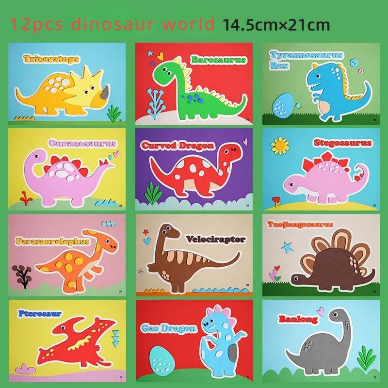 3D Eva Foam Sticker Game Game Diy Animation Animal Transportation Dinosaur Learning Education Plaything For Toddler Kid Art Craft Kit
3D Eva Foam Sticker Game Game Diy Animation Animal Transportation Dinosaur Learning Education Plaything For Toddler Kid Art Craft Kit
