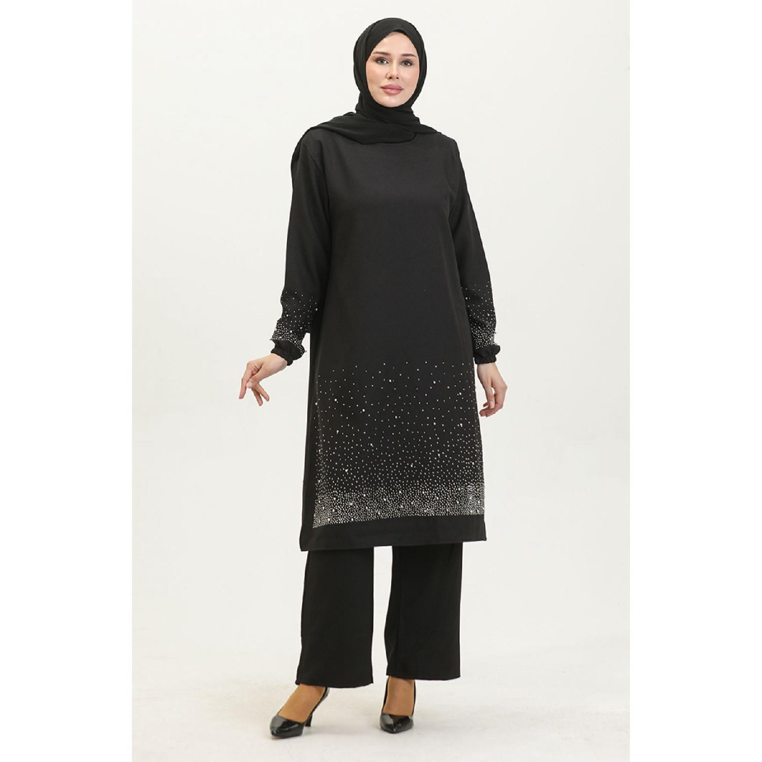 Stone Printed Araboy Evening Dress Туника Брюки Двойной Костюм 0409-05 Черный 50-52 чёрный
Stone Printed Araboy Evening Dress Туника Брюки Двойной Костюм 0409-05 Черный 50-52 чёрный