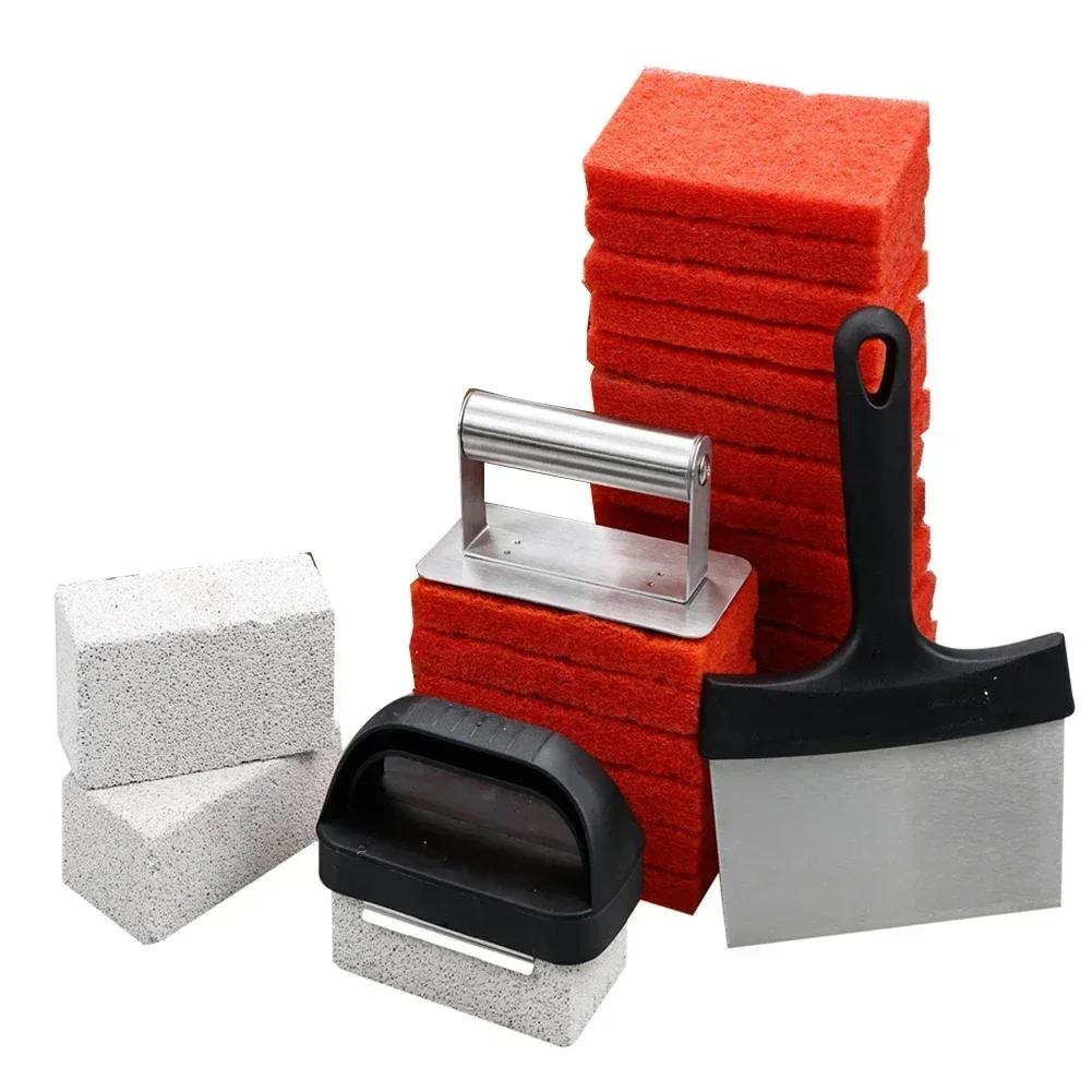 26Pc/set Griddle Cleaning Kit Heavy Duty Flat Top Griddle Grill Tools Set With Basting Cover Scraper Scouring Pad Cleaning Brush CHINA
26Pc/set Griddle Cleaning Kit Heavy Duty Flat Top Griddle Grill Tools Set With Basting Cover Scraper Scouring Pad Cleaning Brush CHINA