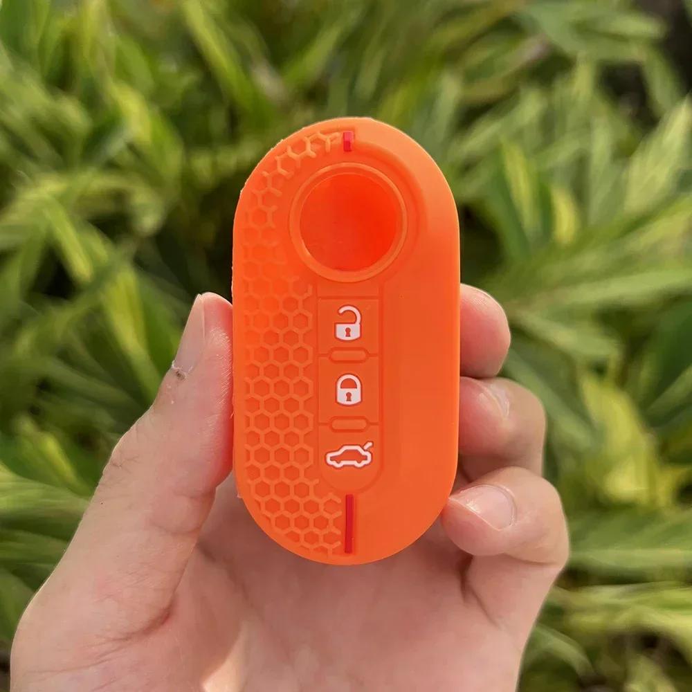 For Fiat 500 Doblo Florino Punto Qubo 3 Button Folding Silicone Car Key Cover Case Keychain Accessories Protect Skin Set Holder помаранчевий
For Fiat 500 Doblo Florino Punto Qubo 3 Button Folding Silicone Car Key Cover Case Keychain Accessories Protect Skin Set Holder помаранчевий