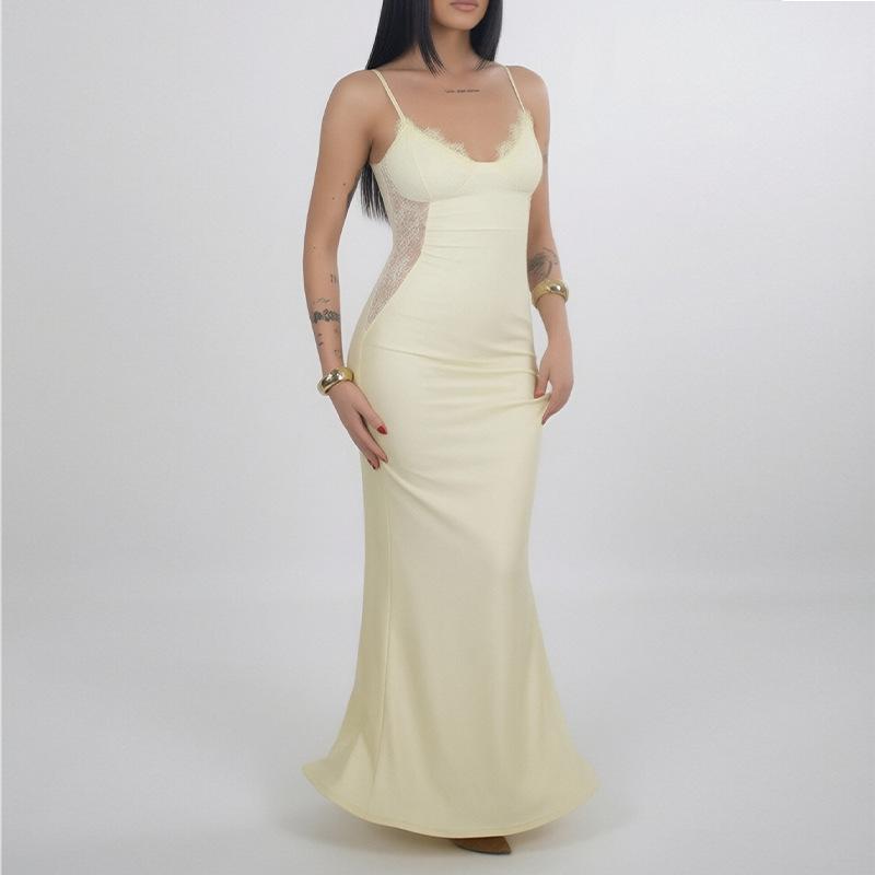 Spring new women s clothing, European and American, sexy lace suspender waist slim dress 3XL
Spring new women s clothing, European and American, sexy lace suspender waist slim dress 3XL