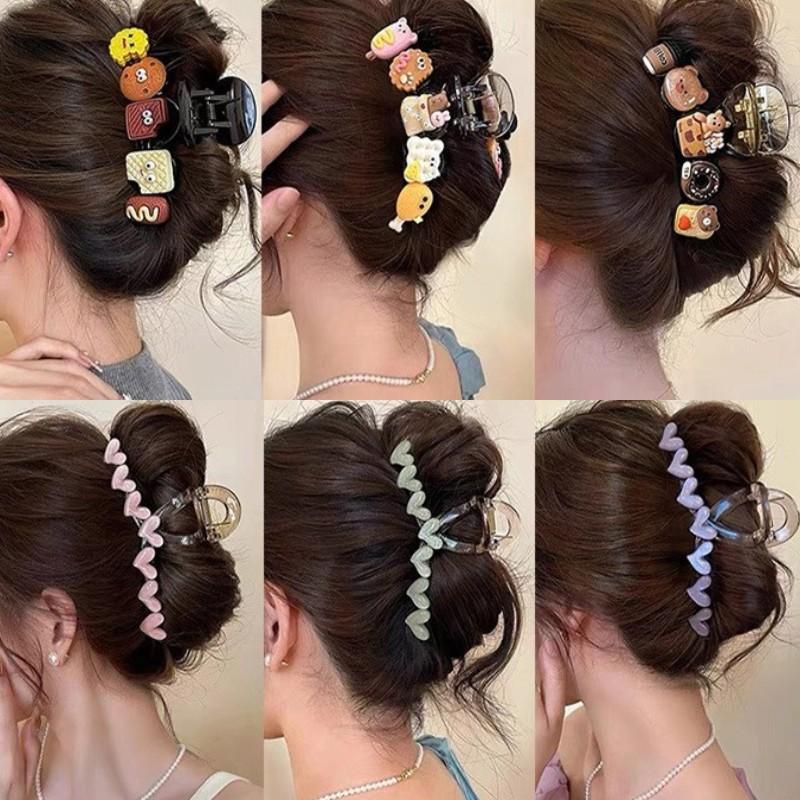 Cartoon cute bear love hairpin ins style simple and versatile grab clip fashion niche shark clip hair accessories
Cartoon cute bear love hairpin ins style simple and versatile grab clip fashion niche shark clip hair accessories