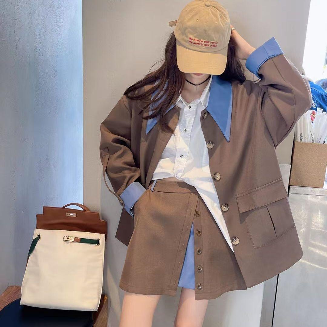 Spring Autumn Fashion Two-Piece Set: Sweet & Cool Jacket and Irregular Skirt for Women S
Spring Autumn Fashion Two-Piece Set: Sweet & Cool Jacket and Irregular Skirt for Women S
