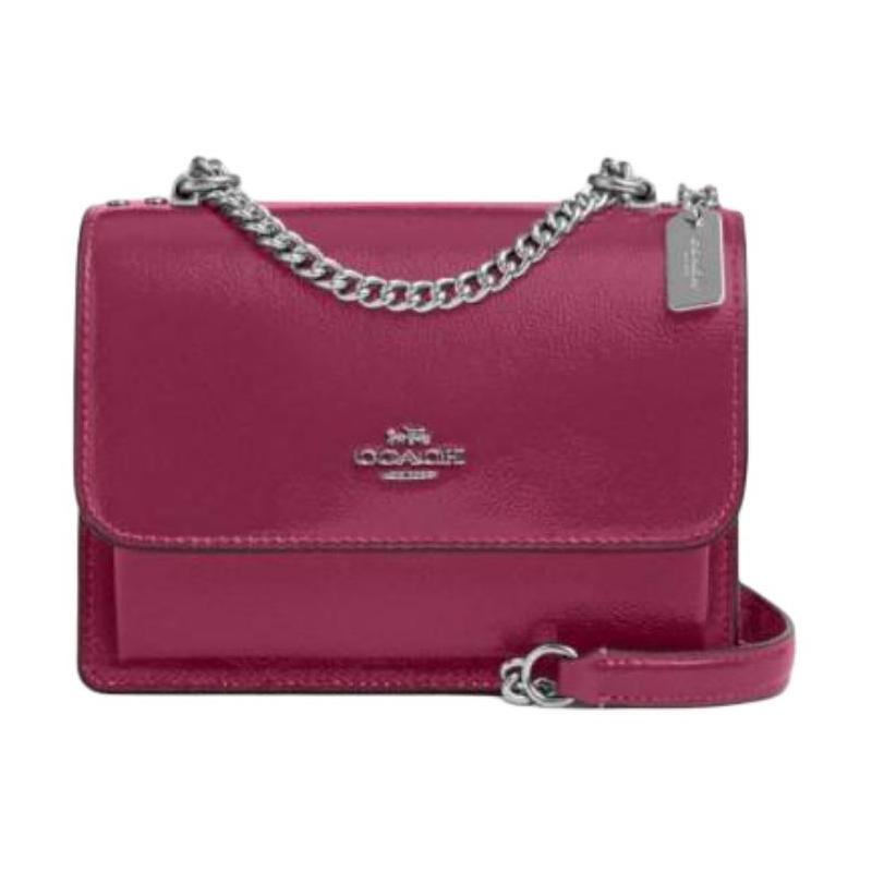 COACH Klare 18 Silver Metal Logo Charm Patent Leather Shoulder Bag Small Women s Rose Purple срібний
COACH Klare 18 Silver Metal Logo Charm Patent Leather Shoulder Bag Small Women s Rose Purple срібний