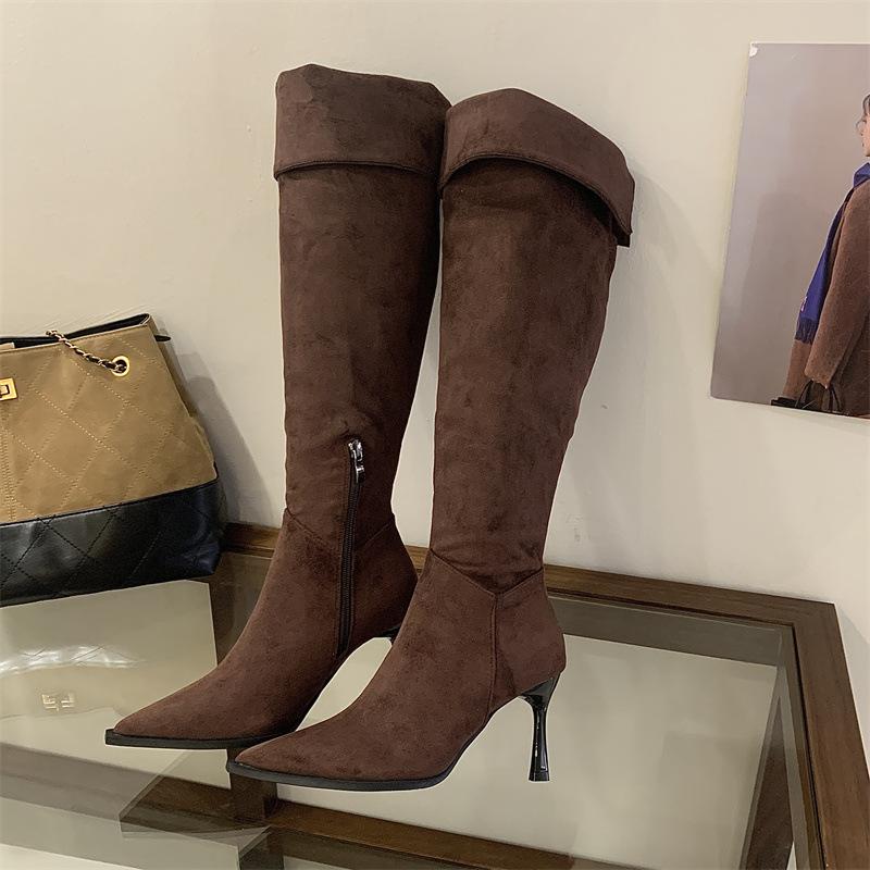 Mi Ting Over Knee Boots Big Long Legs Pointed Head High Heel Belt Buckle Can Wear More Side Zipper Pleated Pile Boots High Boots 39 коричневый
Mi Ting Over Knee Boots Big Long Legs Pointed Head High Heel Belt Buckle Can Wear More Side Zipper Pleated Pile Boots High Boots 39 коричневый