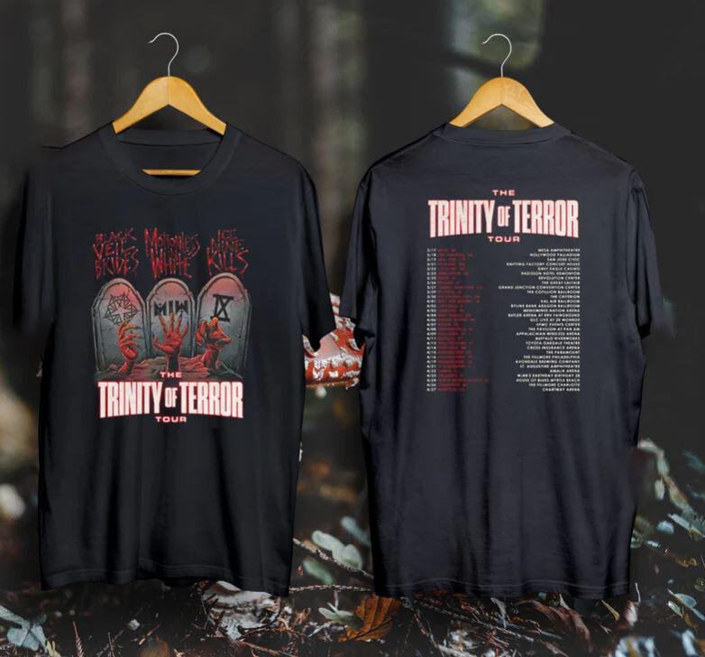 2022 Футболка тура «Троица ужаса», Black Veil Brides, Ice Nine Kills, MIW 2XL
2022 Футболка тура «Троица ужаса», Black Veil Brides, Ice Nine Kills, MIW 2XL