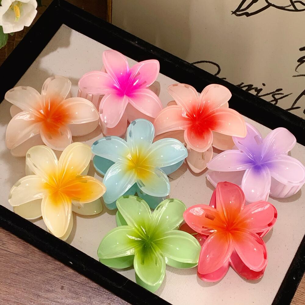 Colorful Frangipani Gradient Claw Clip for Women - Candy-Hued Flower Hair Accessory 8cm
Colorful Frangipani Gradient Claw Clip for Women - Candy-Hued Flower Hair Accessory 8cm