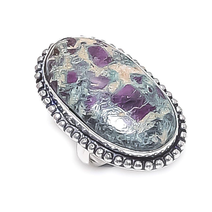 Рубиновый Фуксит Драгоценный камень 925 Стерлинговое серебро Ювелирное кольцо Размер 6
Рубиновый Фуксит Драгоценный камень 925 Стерлинговое серебро Ювелирное кольцо Размер 6