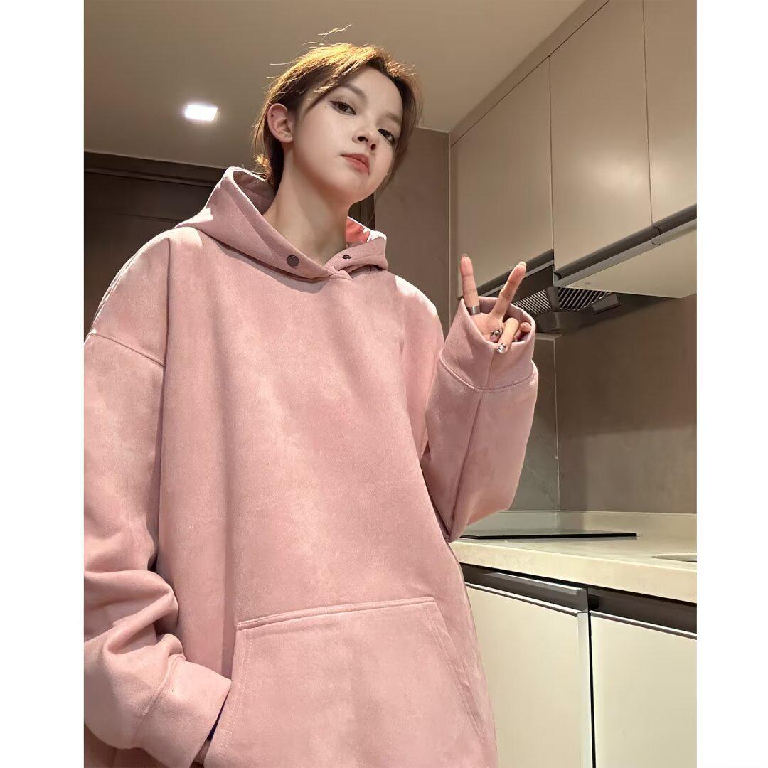 Unisex American Retro Heavyweight Suede Hoodie for Teens - Autumn/Winter Student Loose-Fit Outerwear XL рожевий
Unisex American Retro Heavyweight Suede Hoodie for Teens - Autumn/Winter Student Loose-Fit Outerwear XL рожевий
