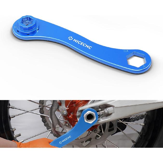 NICECNC Motorcycle Wheel Removal Tool 17X27X32mm Axle Wrench Spanner Compatible with KTM 125-1290 EXC EXCF XC XCW XCF SX SXF Adventure Duke LC4 синий
NICECNC Motorcycle Wheel Removal Tool 17X27X32mm Axle Wrench Spanner Compatible with KTM 125-1290 EXC EXCF XC XCW XCF SX SXF Adventure Duke LC4 синий