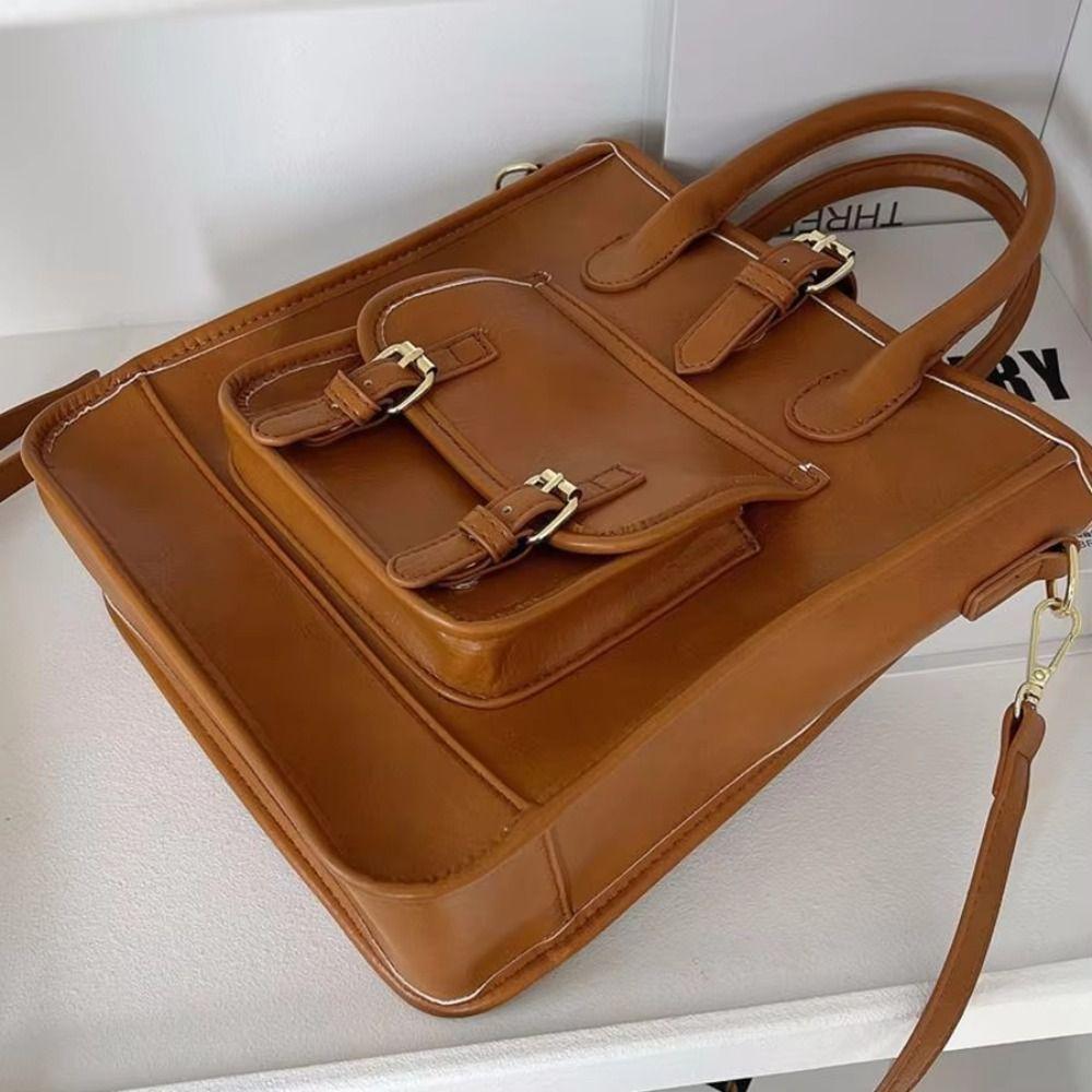 PU Shoulder Bag British Style Brown Message Bag Fashionable Vintage Preppy Briefcase Girls коричневый
PU Shoulder Bag British Style Brown Message Bag Fashionable Vintage Preppy Briefcase Girls коричневый