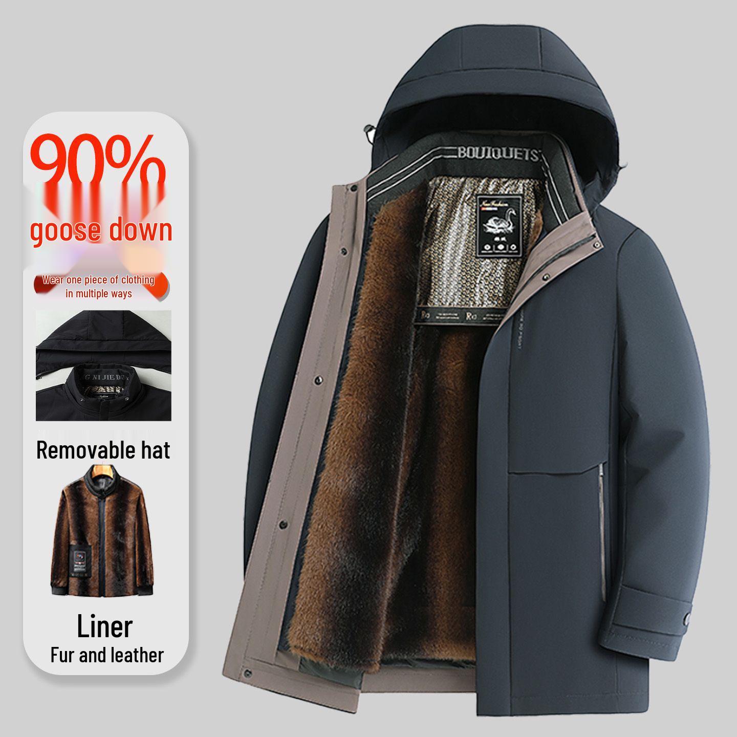 2025 Winter Men s High-End Thickened Goose Down Jacket with Detachable Liner. 2XL
2025 Winter Men s High-End Thickened Goose Down Jacket with Detachable Liner. 2XL