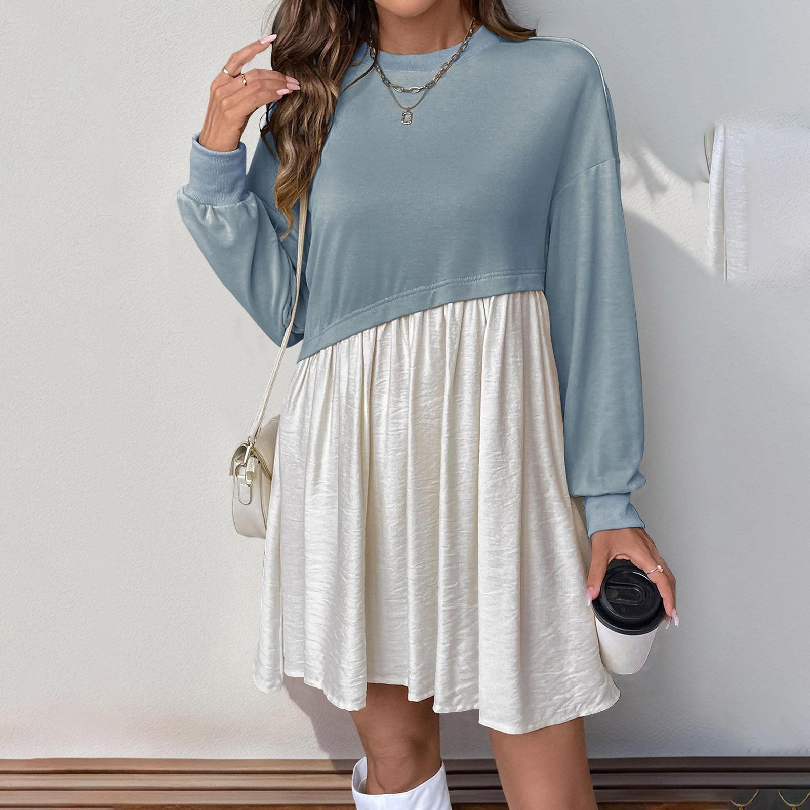 Женское модное повседневное платье с круглым вырезом и длинным рукавом в цветочном стиле XL
Женское модное повседневное платье с круглым вырезом и длинным рукавом в цветочном стиле XL