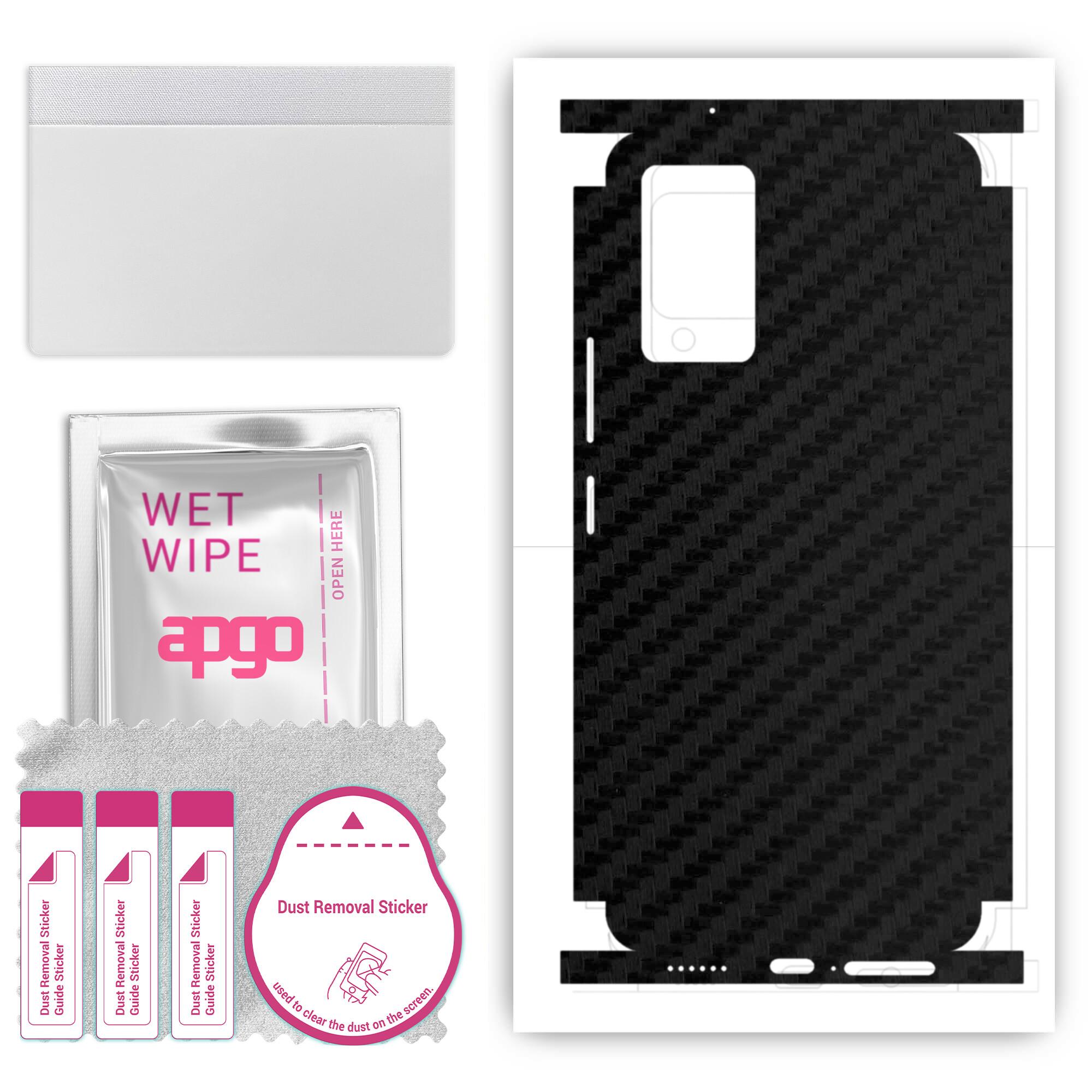 Apgo Protective Skin Sticker for back+sides Vivo V21, Full Wrap Film, Foil, Vinyl - Pattern Carbon Black
Apgo Protective Skin Sticker for back+sides Vivo V21, Full Wrap Film, Foil, Vinyl - Pattern Carbon Black