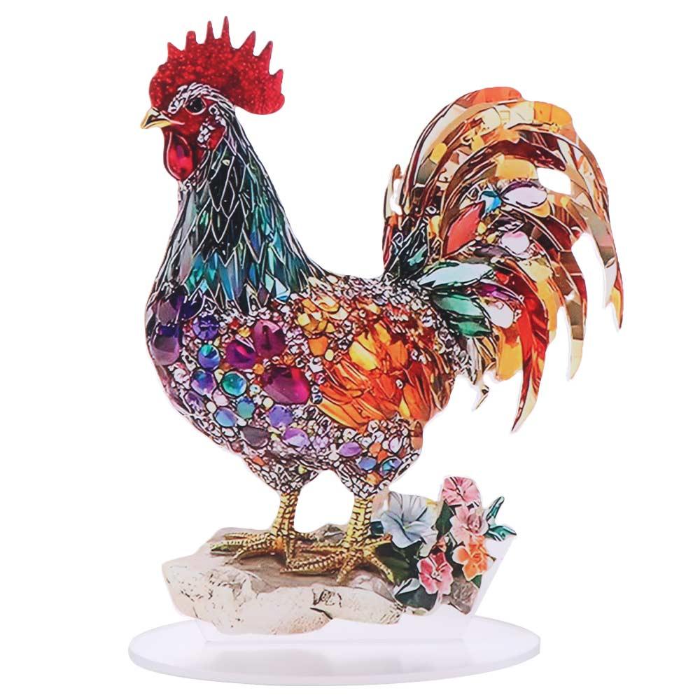 Acrylic Animal Statue Ornament 2D Flat Miniatures Figurine Sculpture Rooster Ornament Office Rooster
Acrylic Animal Statue Ornament 2D Flat Miniatures Figurine Sculpture Rooster Ornament Office Rooster