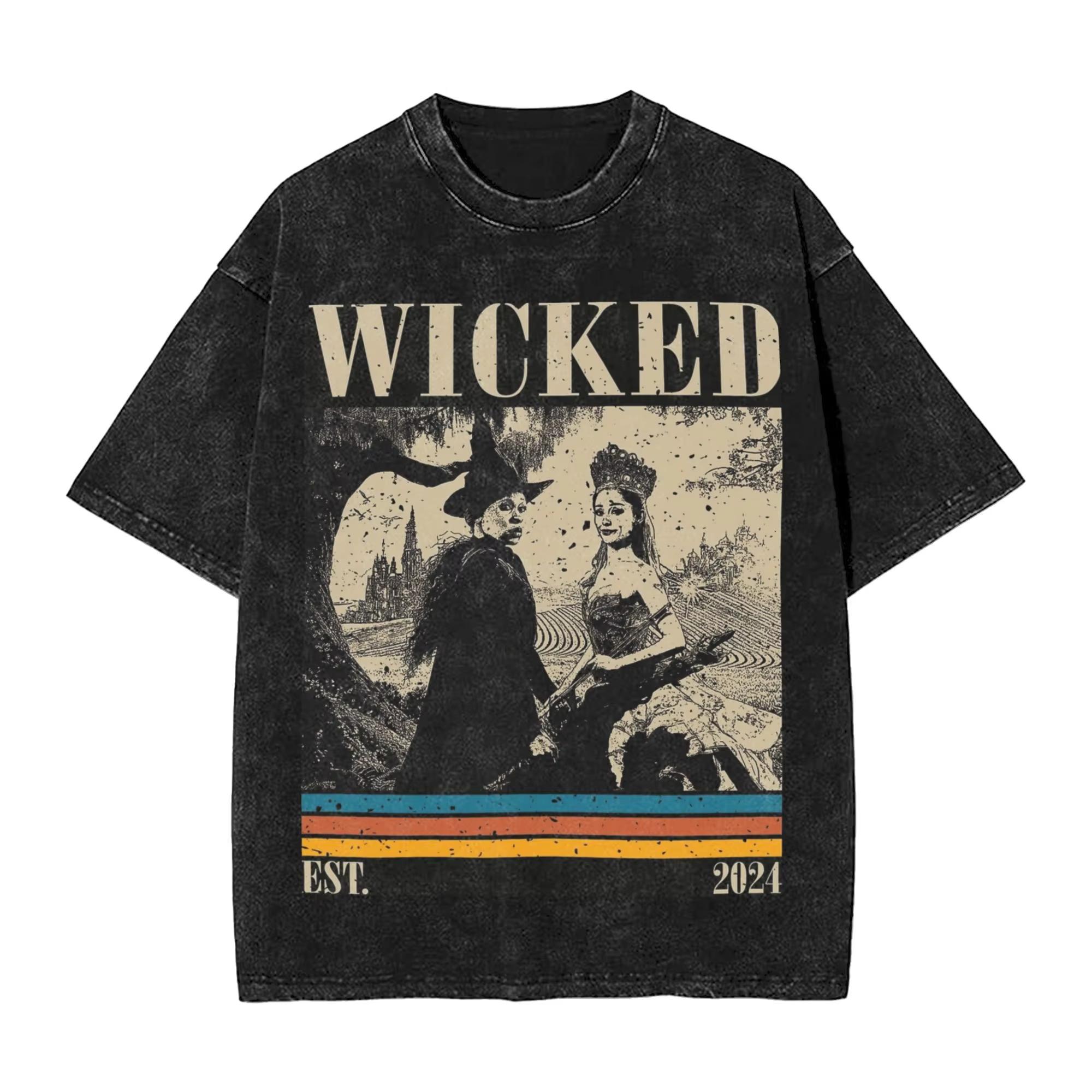 Wicked Magic Movie Washed T Shirt Harajuku T-Shirts Short Sleeves Aesthetic Tshirt Summer Casual Crew Neck Tees S
Wicked Magic Movie Washed T Shirt Harajuku T-Shirts Short Sleeves Aesthetic Tshirt Summer Casual Crew Neck Tees S