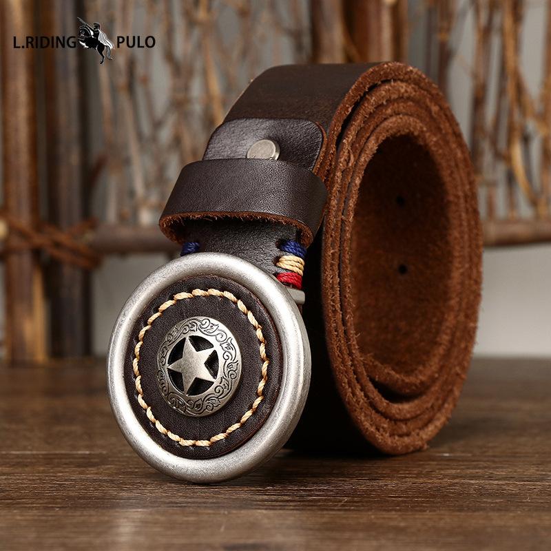 Personality Trend Thickened Genuine Leather Cowhide Smooth Buckle Belt Men s Belt Korean Style Retro All-match 100cm
Personality Trend Thickened Genuine Leather Cowhide Smooth Buckle Belt Men s Belt Korean Style Retro All-match 100cm