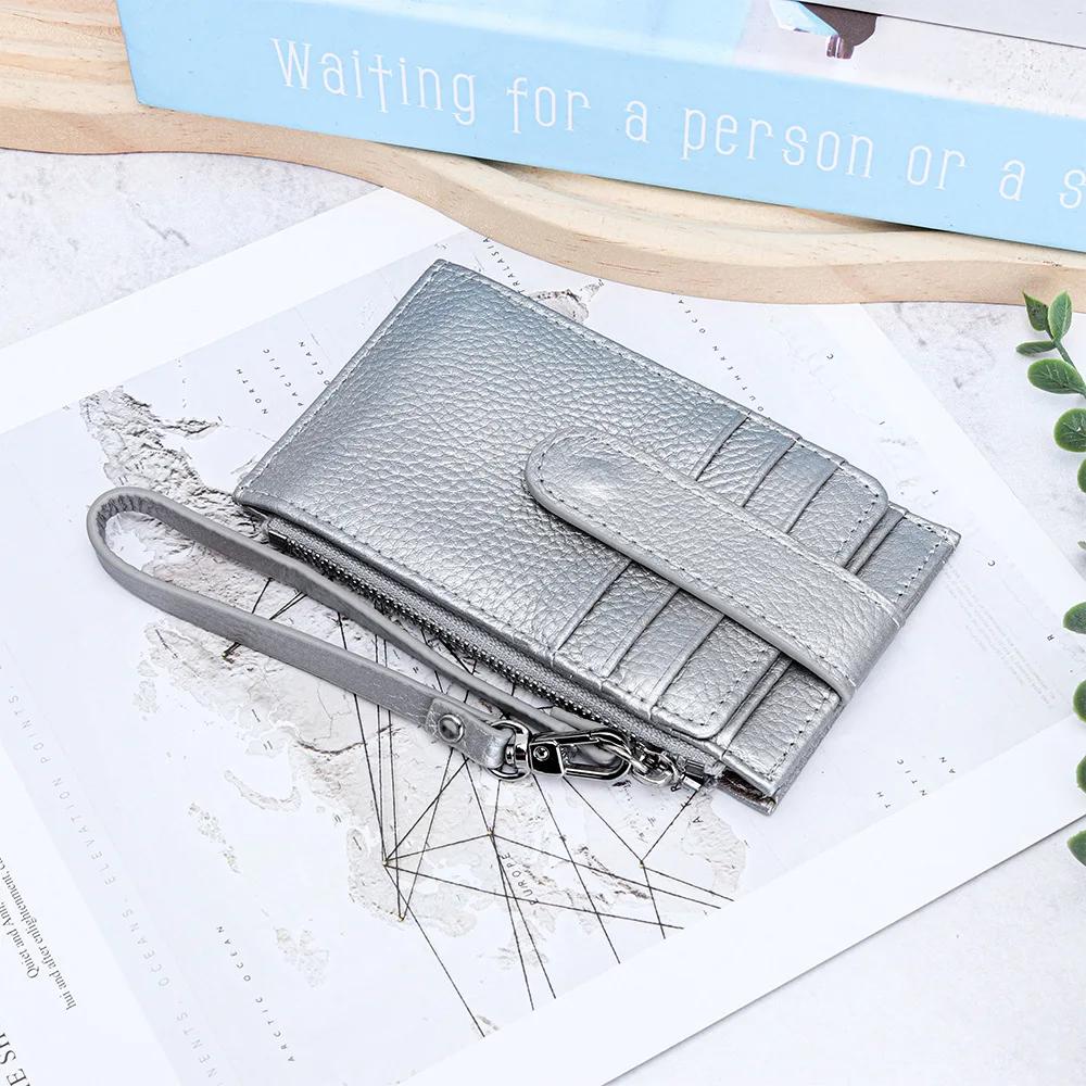 Slim Zero Wallet Women Bifold Multi Card Wallet Case with Zipper Coin Pocket Genuine Leather Credit Card Holder for Women срібний
Slim Zero Wallet Women Bifold Multi Card Wallet Case with Zipper Coin Pocket Genuine Leather Credit Card Holder for Women срібний