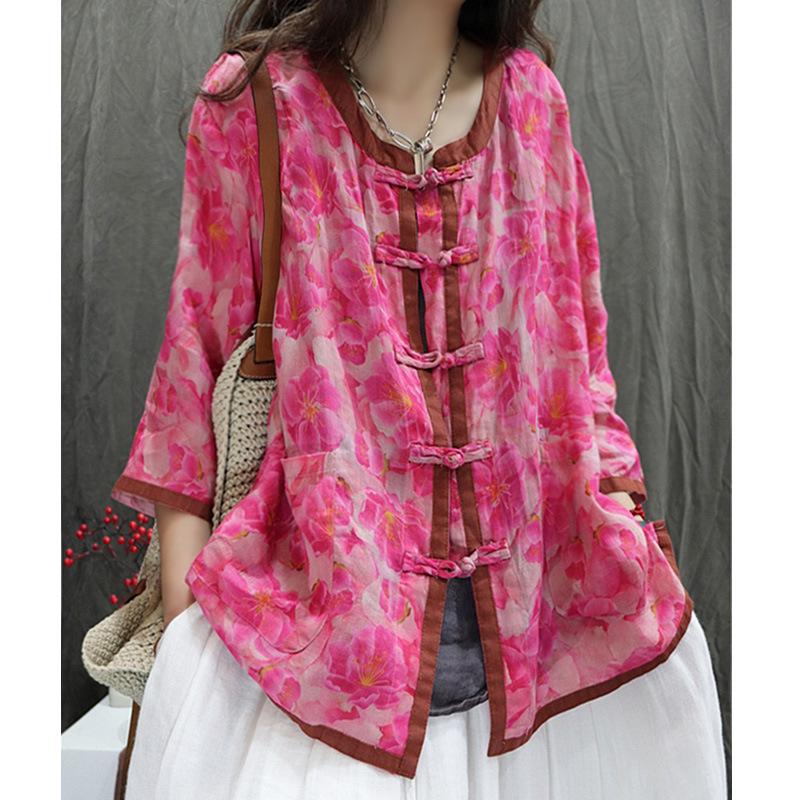 2026 Artistic Retro Linen Print Button-Up Cardigan - Plus Size, Casual Loose Fit, 3/4 Sleeves Large красный
2026 Artistic Retro Linen Print Button-Up Cardigan - Plus Size, Casual Loose Fit, 3/4 Sleeves Large красный