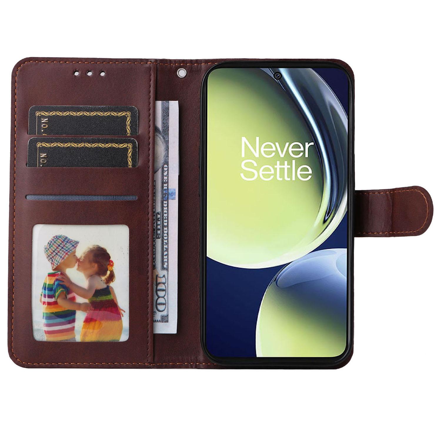 Wallet Stand Case for OnePlus Nord CE 3 Lite 5G/N30 5G/Oppo K11x 5G PU Leather Calf Texture Phone Cover Brown
Wallet Stand Case for OnePlus Nord CE 3 Lite 5G/N30 5G/Oppo K11x 5G PU Leather Calf Texture Phone Cover Brown
