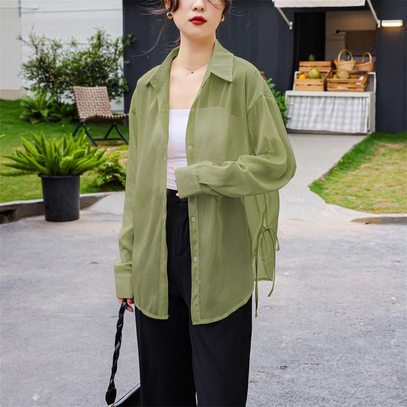 GMXIA Женская рубашка, летняя, тонкий кардиган, свободная рубашка, куртка, солнцезащитный крем Ice Silk, верхняя часть, рубашка с длинными рукавами, солнцезащитный крем Tide XL авокадо
GMXIA Женская рубашка, летняя, тонкий кардиган, свободная рубашка, куртка, солнцезащитный крем Ice Silk, верхняя часть, рубашка с длинными рукавами, солнцезащитный крем Tide XL авокадо