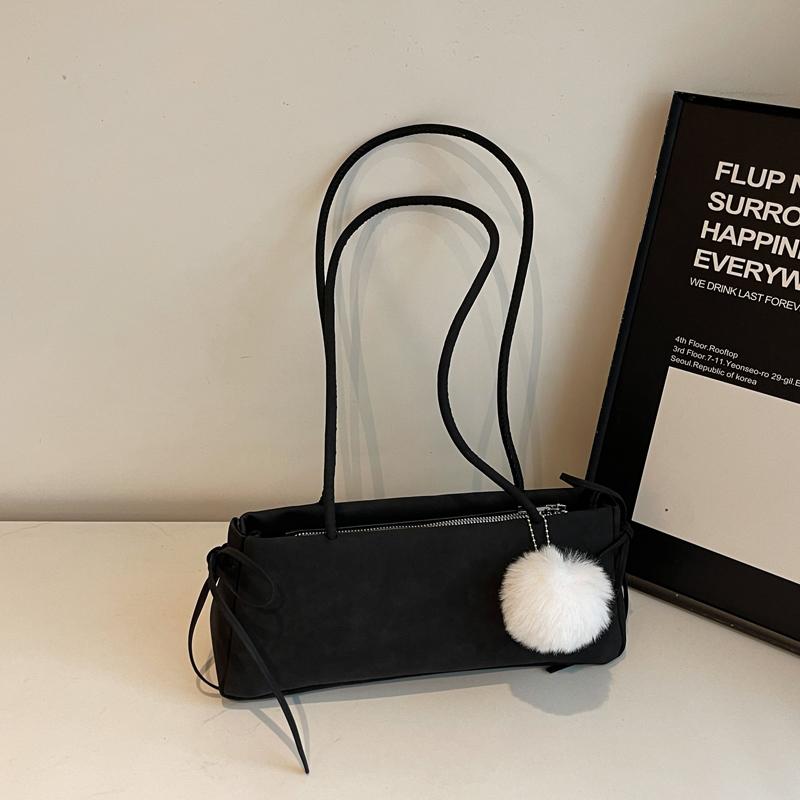 2026 New Fashi Underarm Shoulder Bags For Women Faux Suede Pure Color Armpit Satchel Bag With Fluff Ball Designer Handbags Lux 31x12x8cm чёрный
2026 New Fashi Underarm Shoulder Bags For Women Faux Suede Pure Color Armpit Satchel Bag With Fluff Ball Designer Handbags Lux 31x12x8cm чёрный