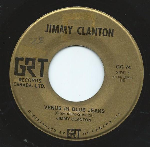 7inch Record JIMMY CLANTON - Venus In Blue Jeans / Highway Bound GG74 GRT 1962 Canada Rock Used
7inch Record JIMMY CLANTON - Venus In Blue Jeans / Highway Bound GG74 GRT 1962 Canada Rock Used